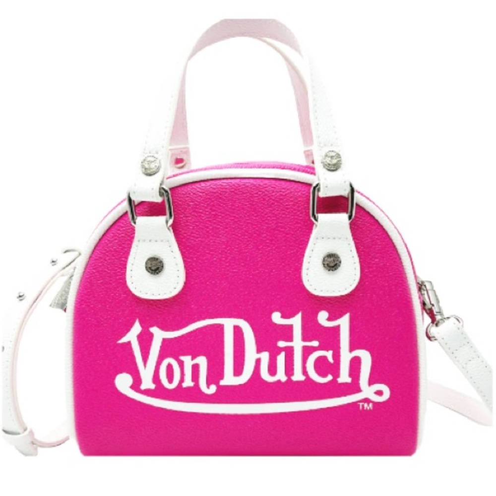 Von Dutch Pink and White Women's Bag NWT